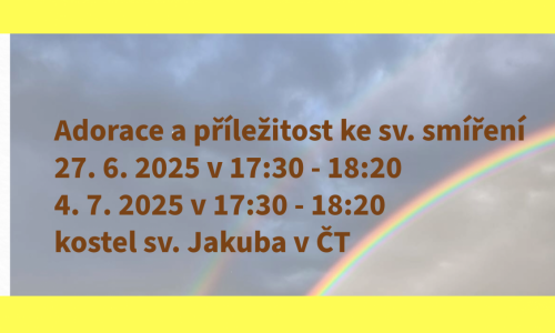 Adorace a příležitost ke sv. smíření